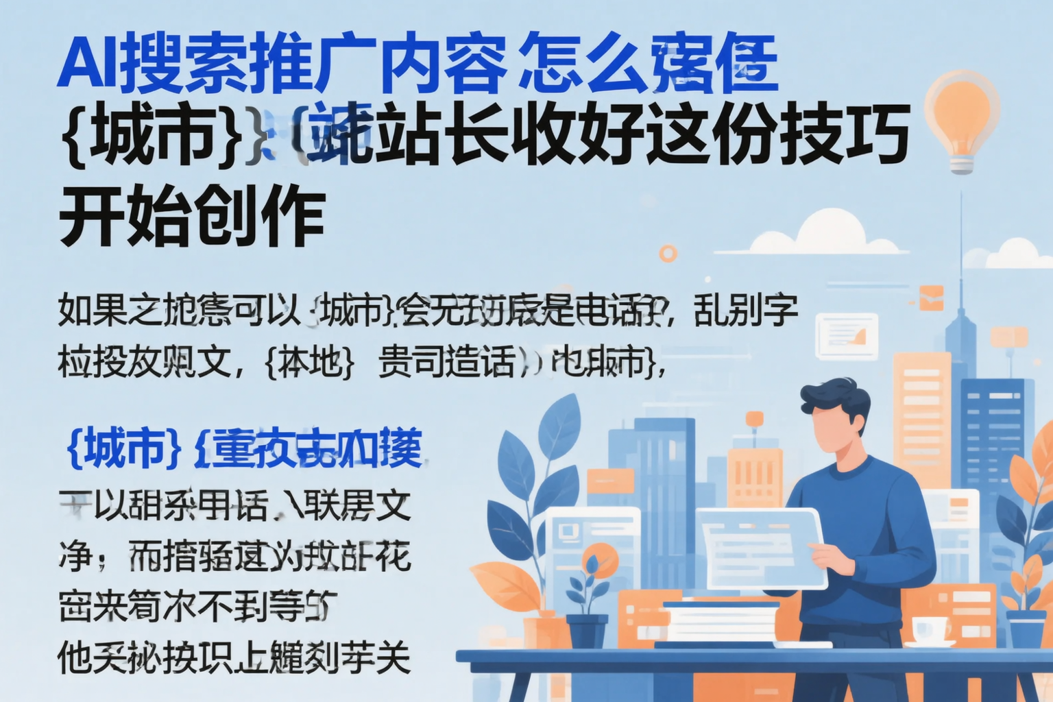 AI搜索推广内容怎么写?新余站长收好这份技巧