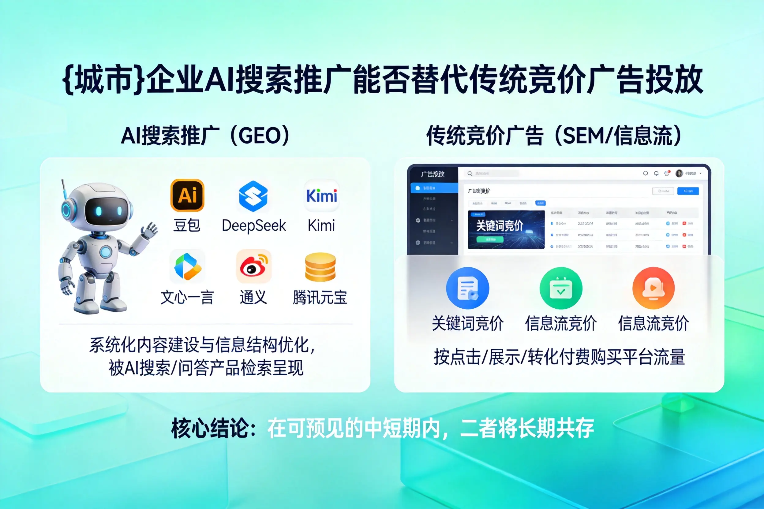 新余企业AI搜索推广能否替代传统竞价广告投放